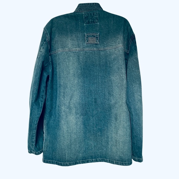 MARITHE FRANCOIS GIRBAUD Mens XXXL Denim Jean Jacket Y2K Designer 100% Cotton - Picture 9 of 12